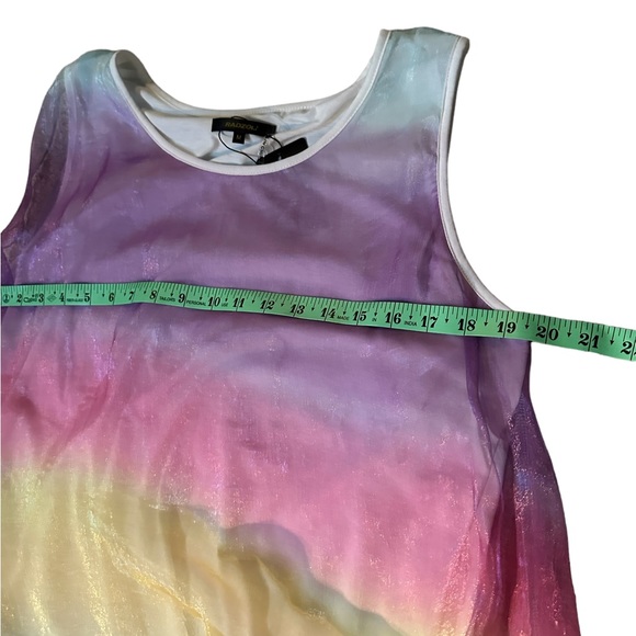 ♥️NWT RADZOLI Sheer Tunic/Dress colorful Unique Retails $60 Medium - Picture 5 of 9